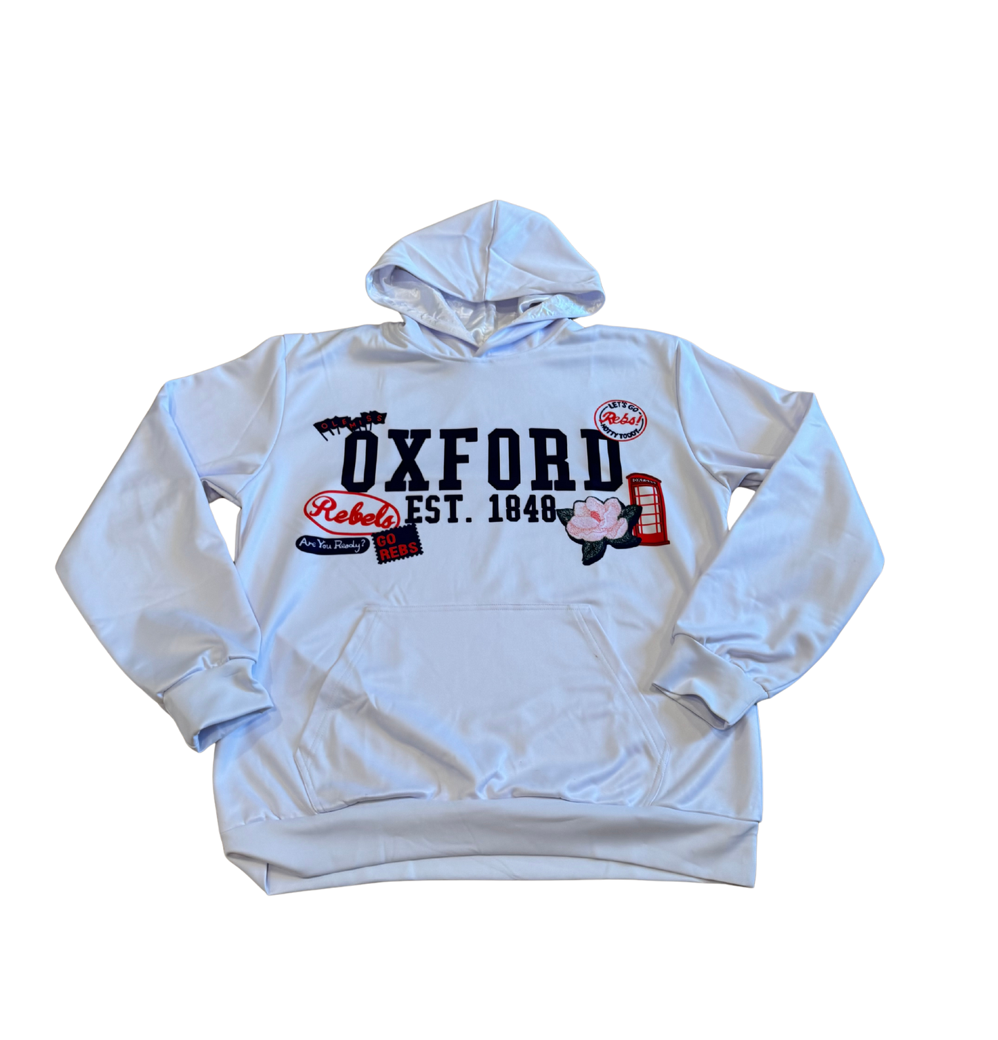 White Oxford hoodie